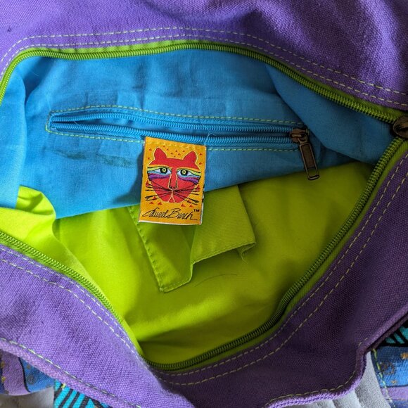 Laurel Burch Cotton Canvas Tote Very Gently Used - Picture 8 of 9